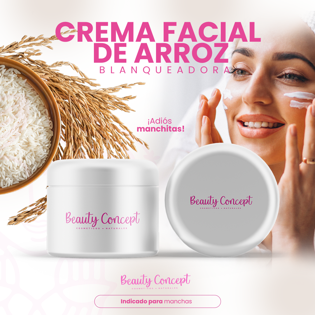 Crema Blanqueadora de arroz