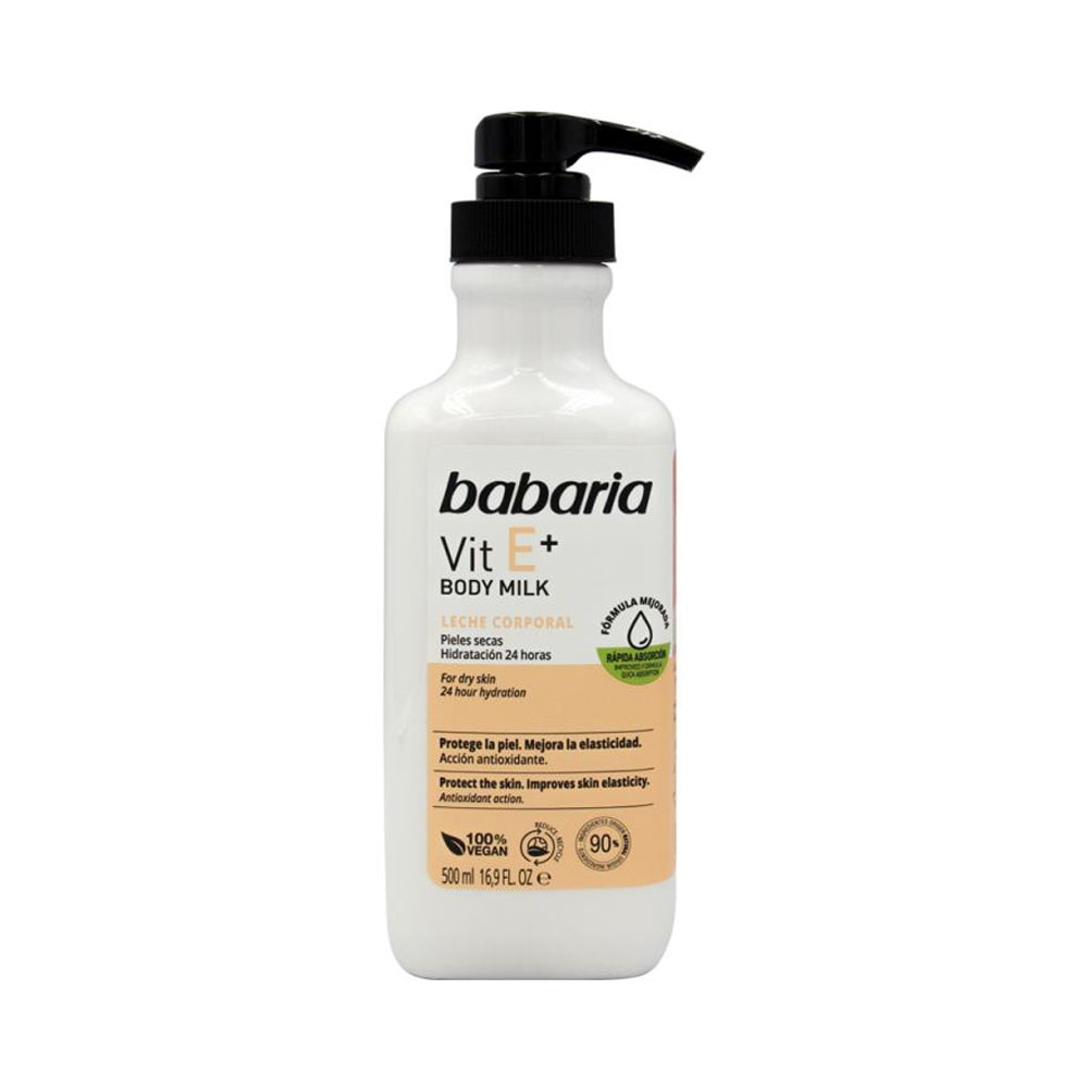 LECHE CORPORAL BABARIA VIT E+ 500ML