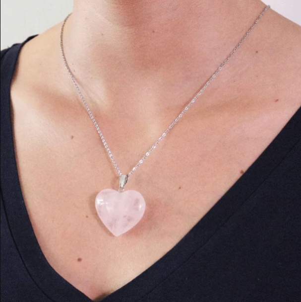 Colgante de Cuarzo Rosa 