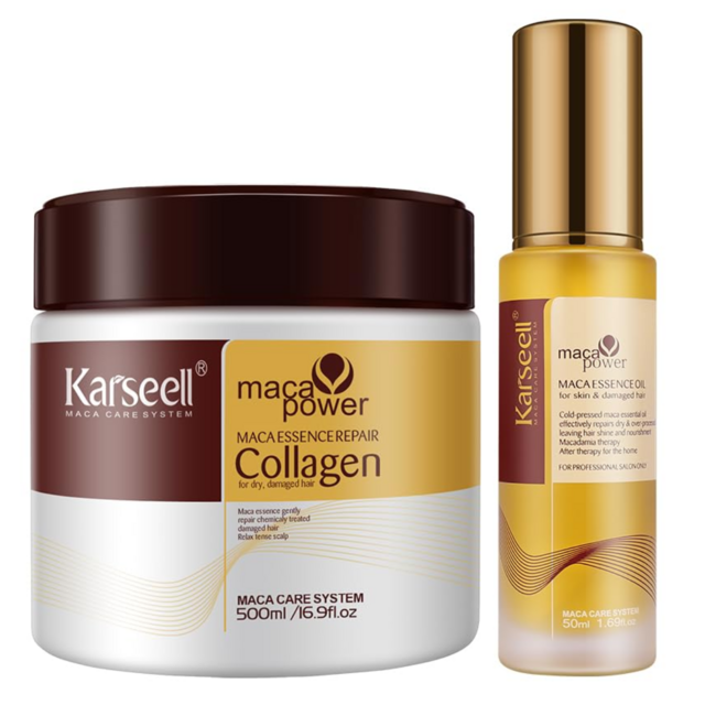 Pack de 2 unidades – 1 Mascarilla Karseell 500 ml. + 1 Sérum de Aceite de Argán 50 ml.
