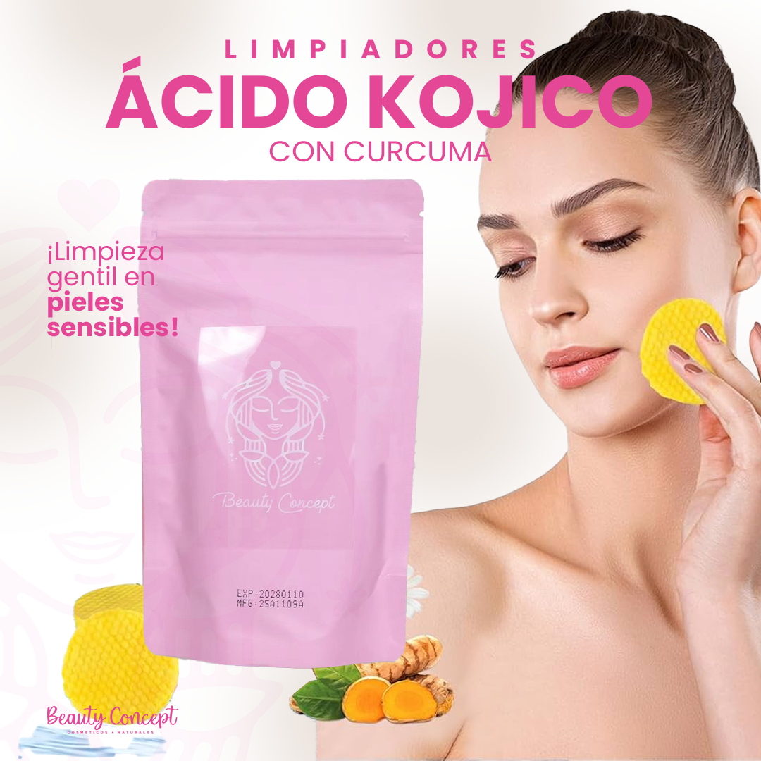 Limpiador De Curcuma con Kojic Acid en Pads Beauty Concept